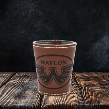 Wayton Jennings Leather Shot Glass