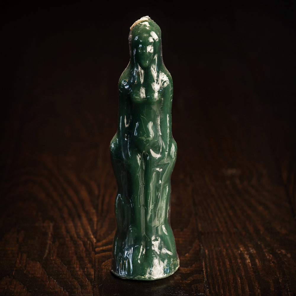 Female Image Candle, Green