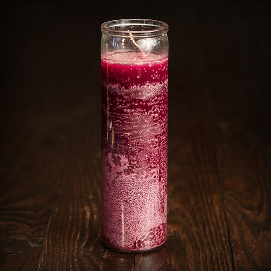 7-Day Plain Glass Candle, Purple