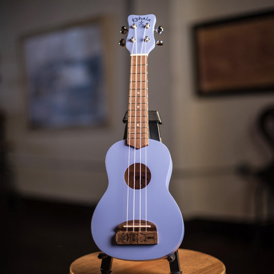 Kohala Tiki Ukulele, Soprano, Purple