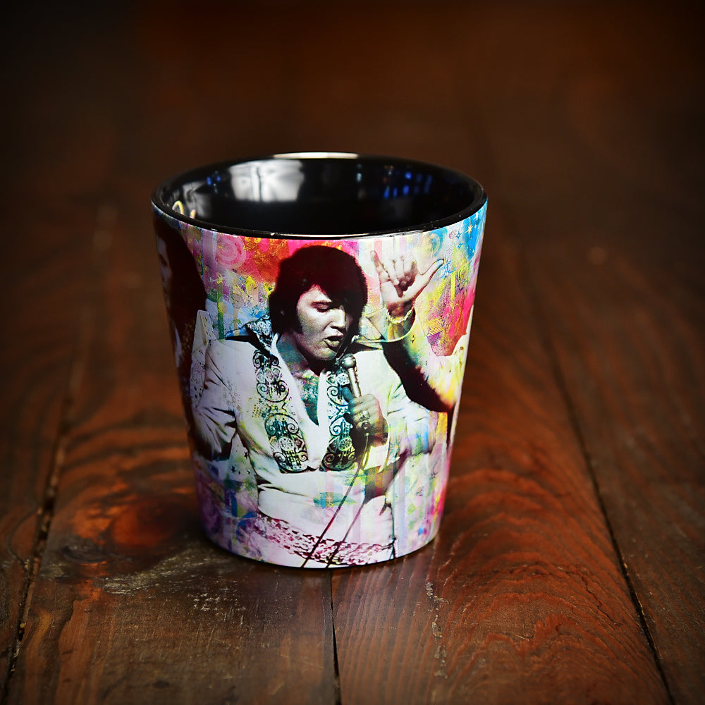 Elvis Collage Latte Mug