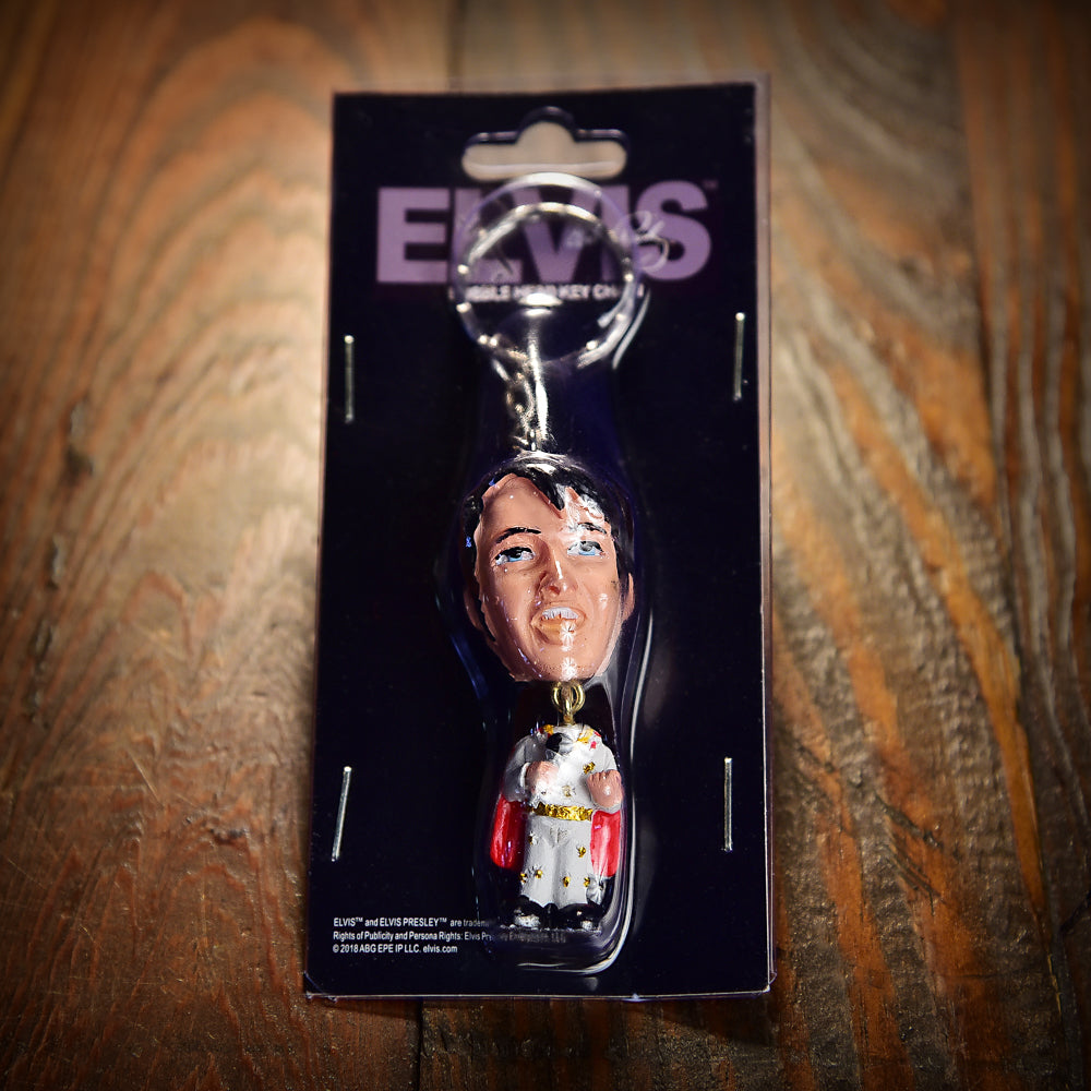 Elvis Bobble Head Keychain