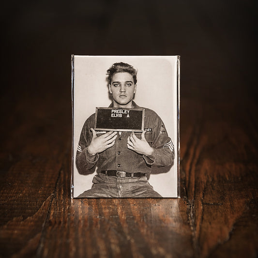 Elvis Enlisting Photo Magnet
