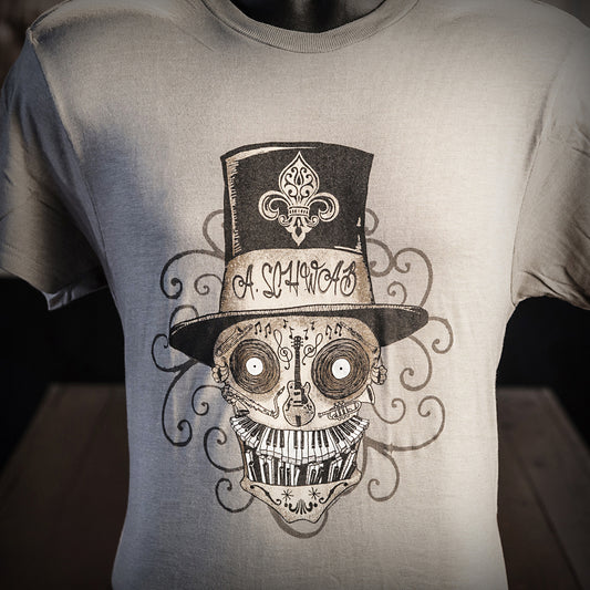 Schwab Script Skull Tee